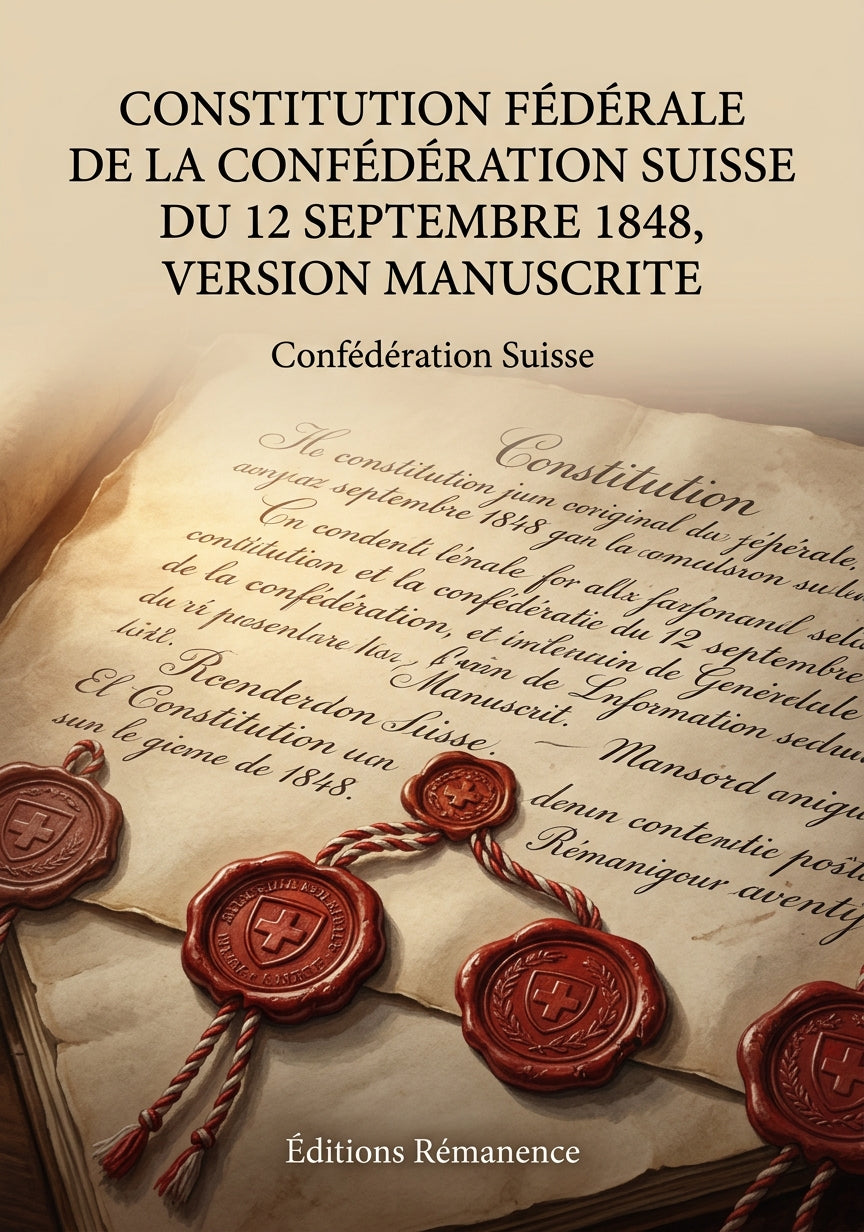 Livre Constitution fédérale de la Confédération suisse du 18 avril 1999 par Confédération Suisse - Couverture - Editions Remanence