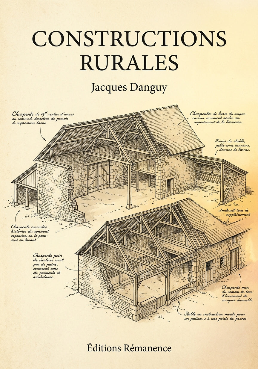 Livre Constructions rurales par Jacques Danguy - Couverture - Editions Remanence