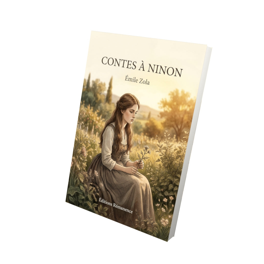 Livre Contes à Ninon par Émile Zola - Vue 3D - Editions Remanence
