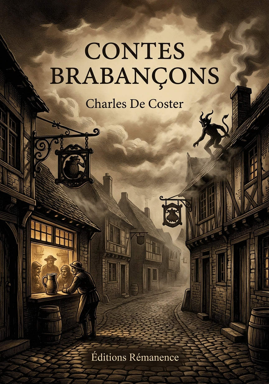 Livre Contes brabançons par Charles De Coster - Couverture - Editions Remanence