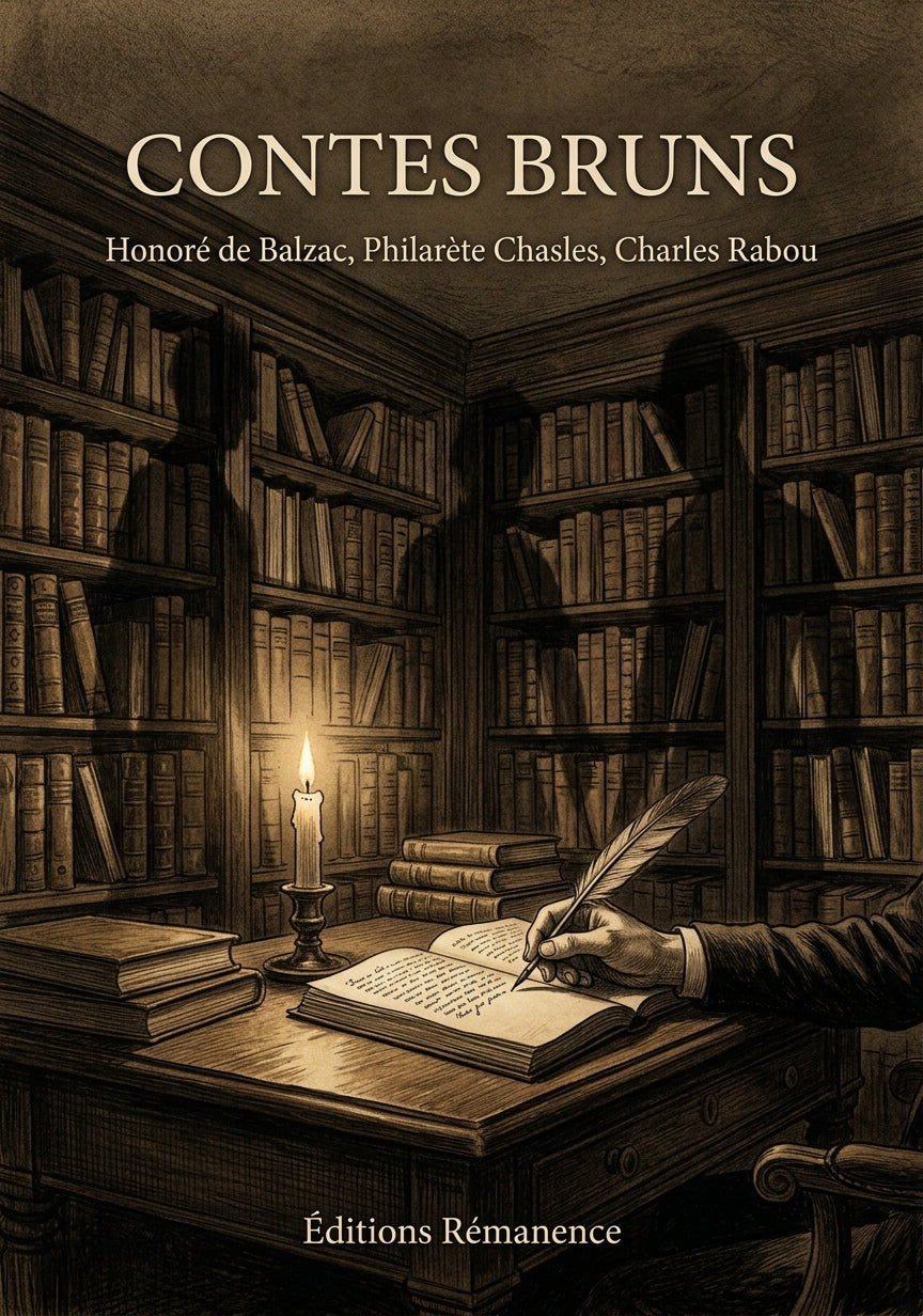 Livre Contes bruns par Honoré de Balzac, Philarète Chasles, Charles Rabou - Couverture - Editions Remanence