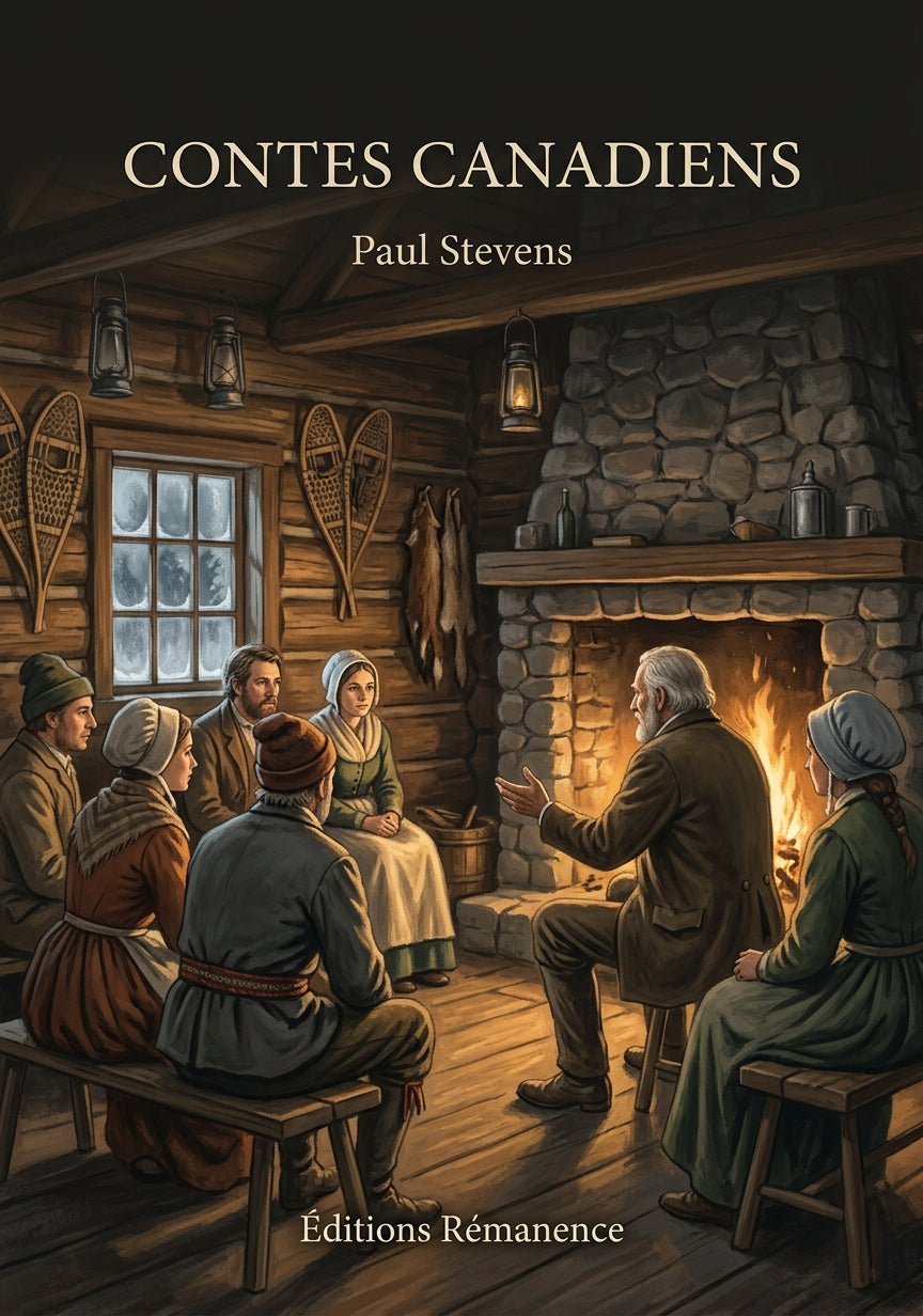 Livre Contes canadiens par Paul Stevens - Couverture - Editions Remanence
