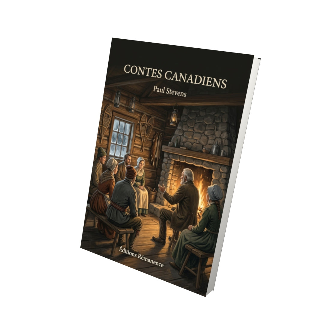 Livre Contes canadiens par Paul Stevens - Vue 3D - Editions Remanence