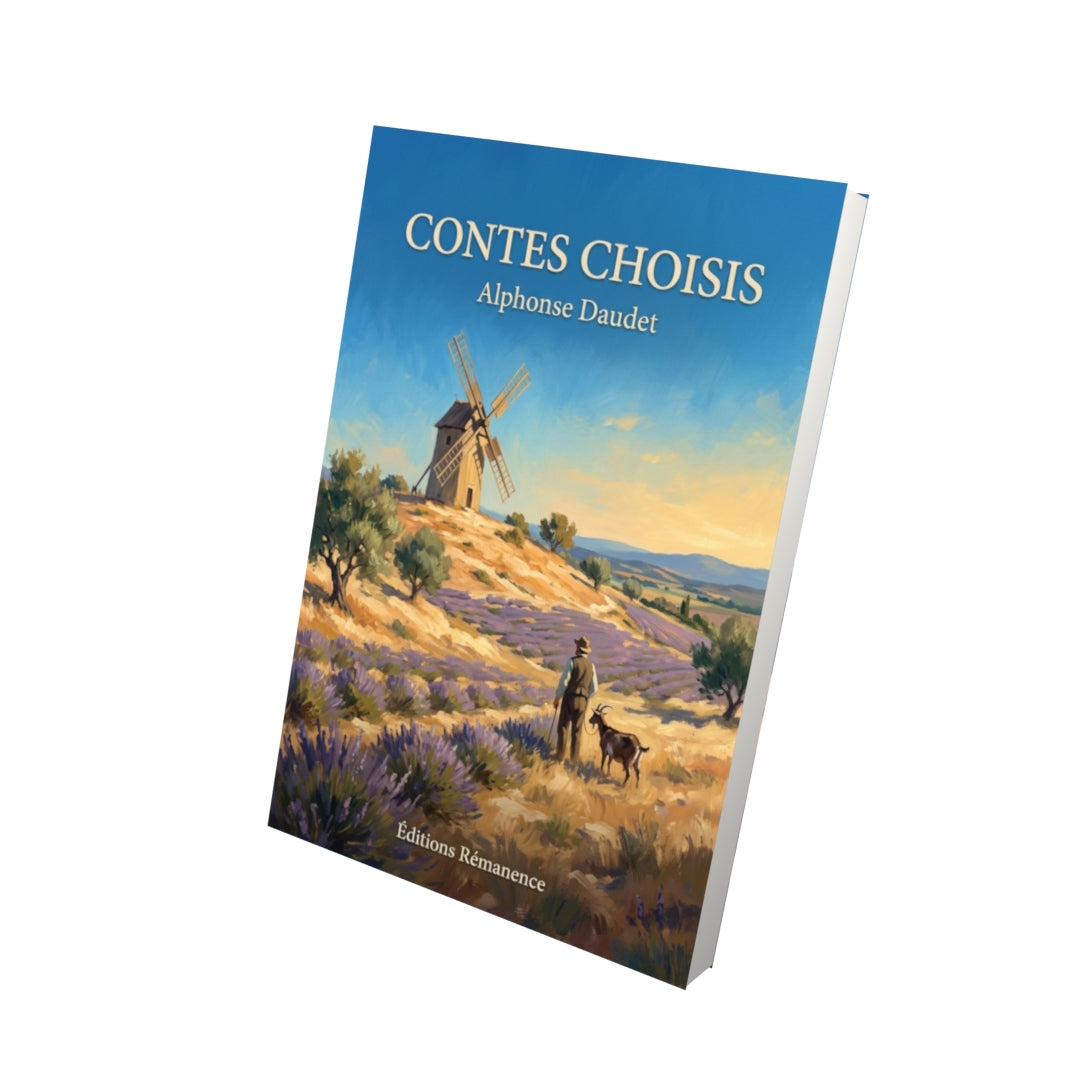 Livre Contes choisis par Alphonse Daudet - Vue 3D - Editions Remanence