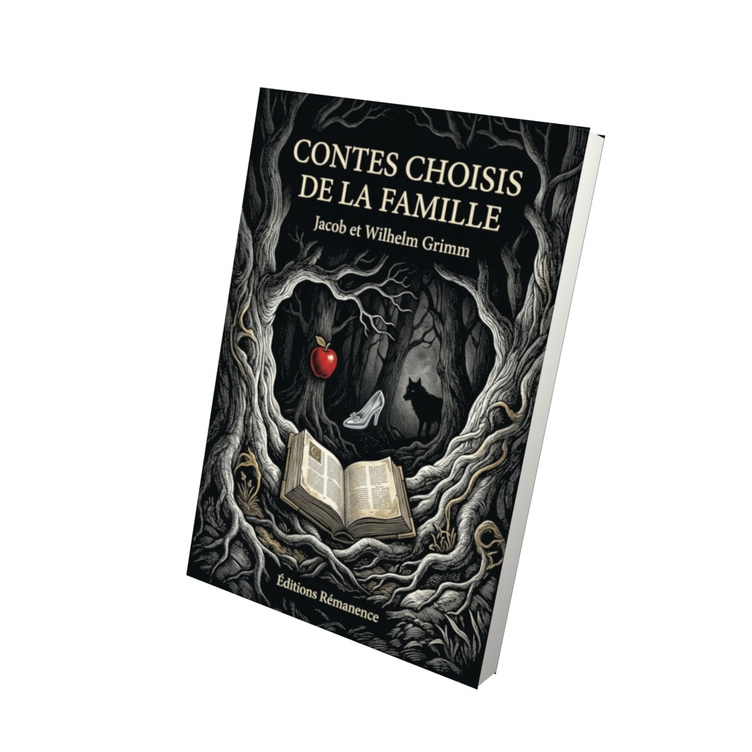 Livre Contes choisis de la famille par Jacob et Wilhelm Grimm - Vue 3D - Editions Remanence