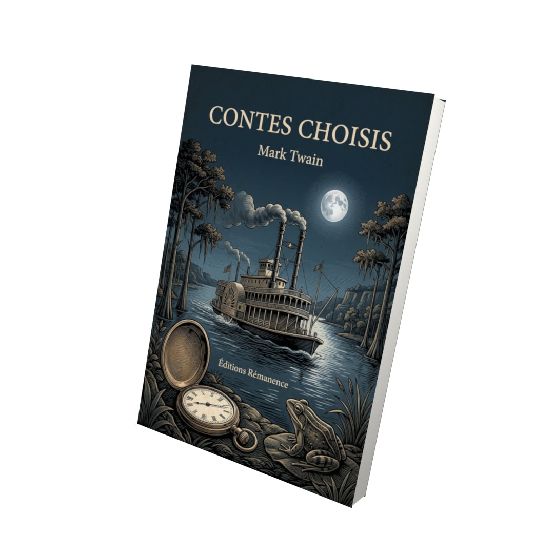 Livre Contes choisis - Mark Twain - Vue 3D - Editions Remanence