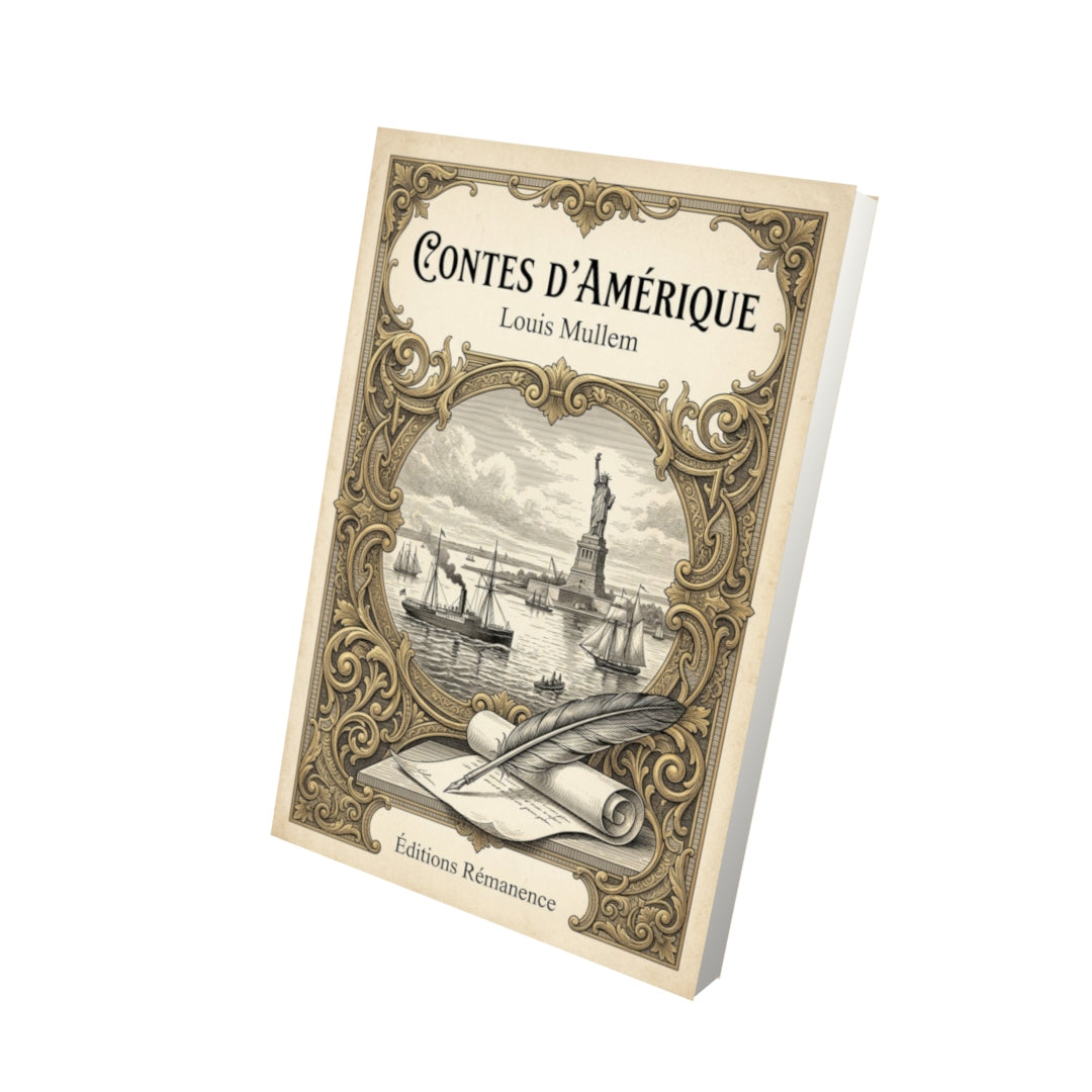 Livre Contes d'Amérique - Louis Mullem - Vue 3D - Editions Remanence