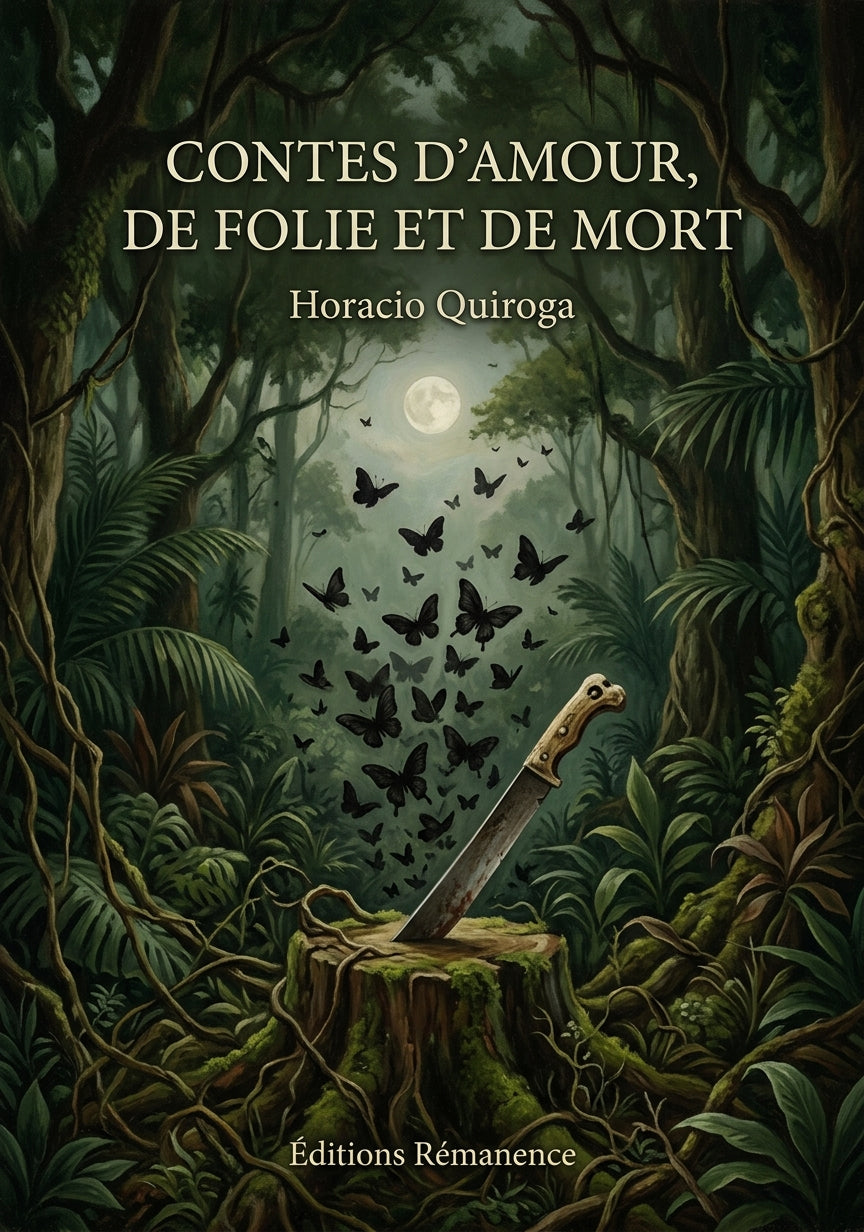 Livre Contes d’Amour, de folie et de mort par Horacio Quiroga - Couverture - Editions Remanence