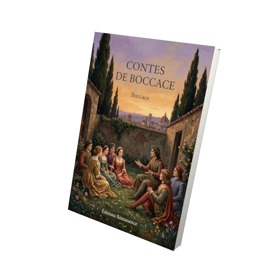 Livre Contes de Boccace par Boccace - Vue 3D - Editions Remanence