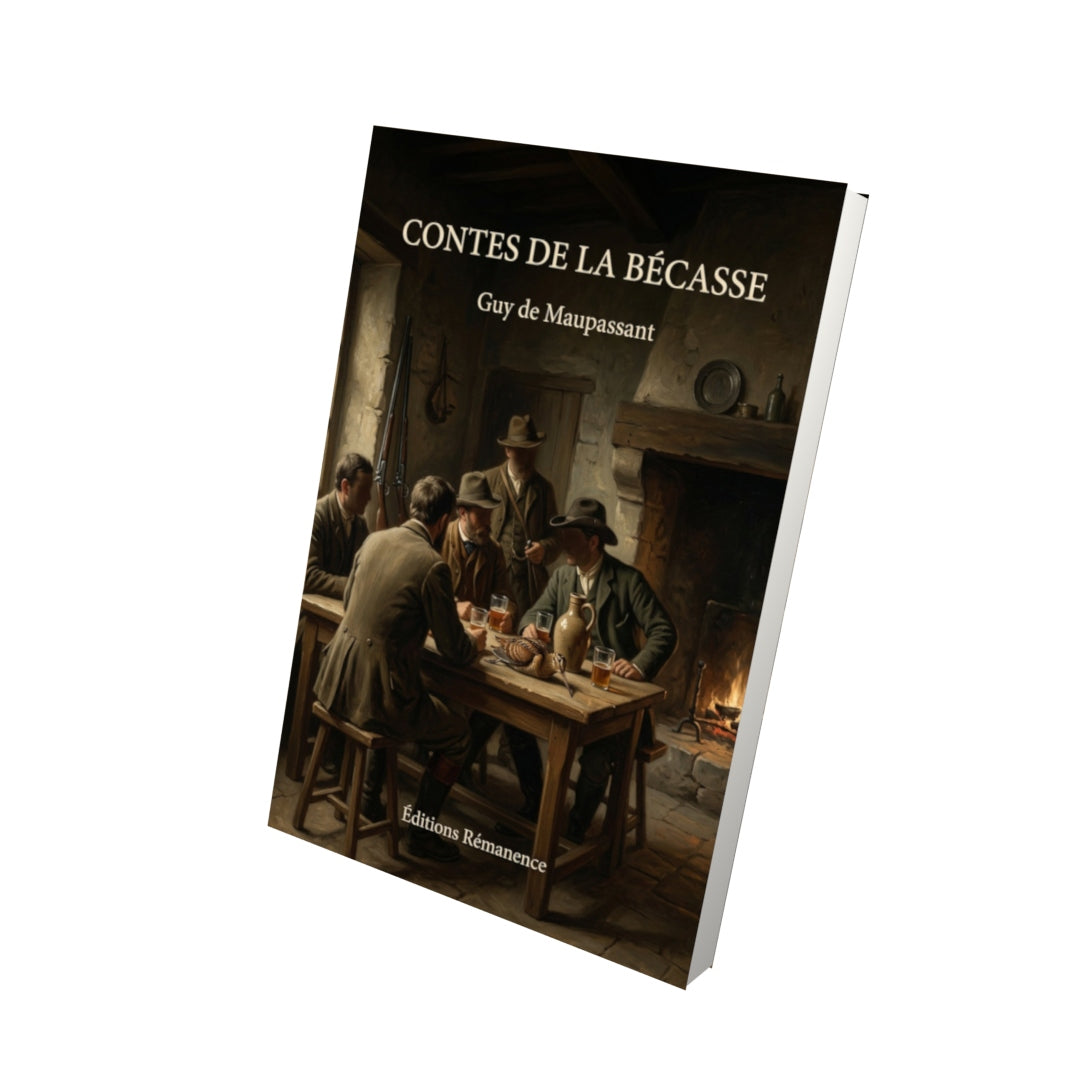 Livre Contes de la Becasse - Guy de Maupassant - Vue 3D - Editions Remanence