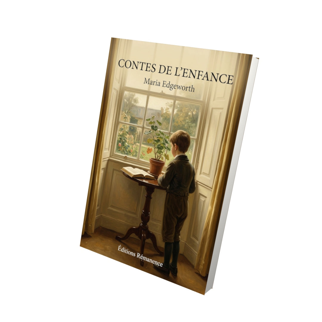 Livre Contes de l’enfance par Maria Edgeworth - Vue 3D - Editions Remanence