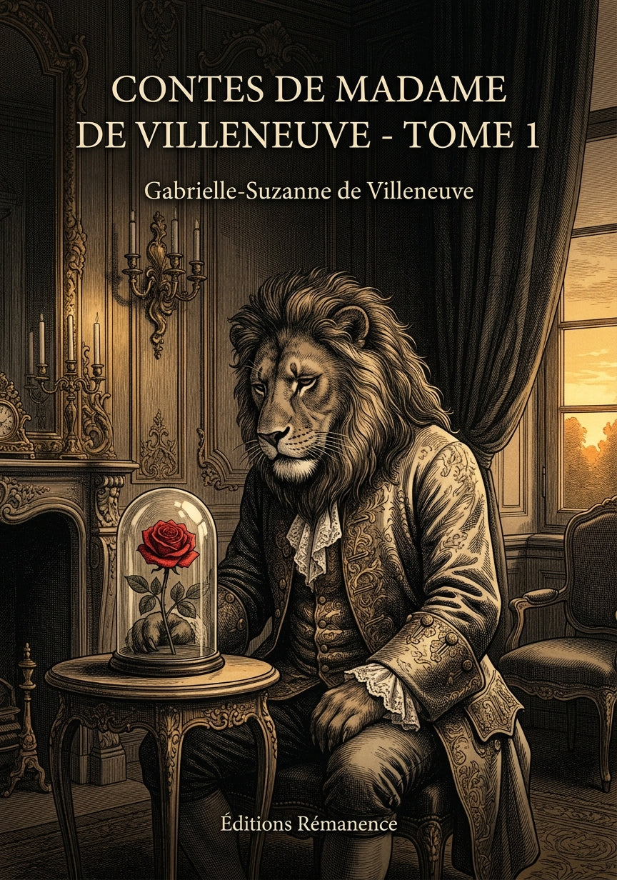 Livre Contes de Madame de Villeneuve - Tome 1 par Gabrielle-Suzanne de Villeneuve - Couverture - Editions Remanence