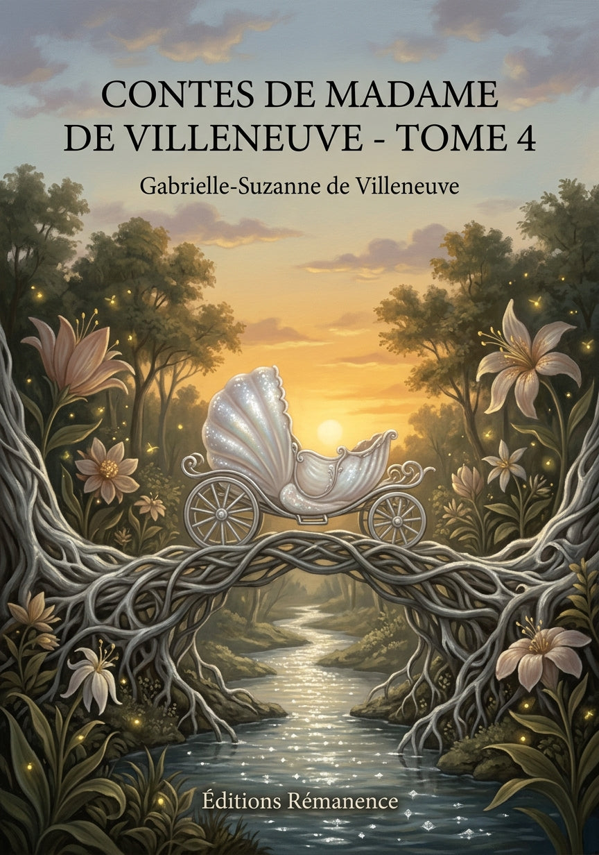 Livre Contes de Madame de Villeneuve - Tome 4 par Gabrielle-Suzanne de Villeneuve - Couverture - Editions Remanence
