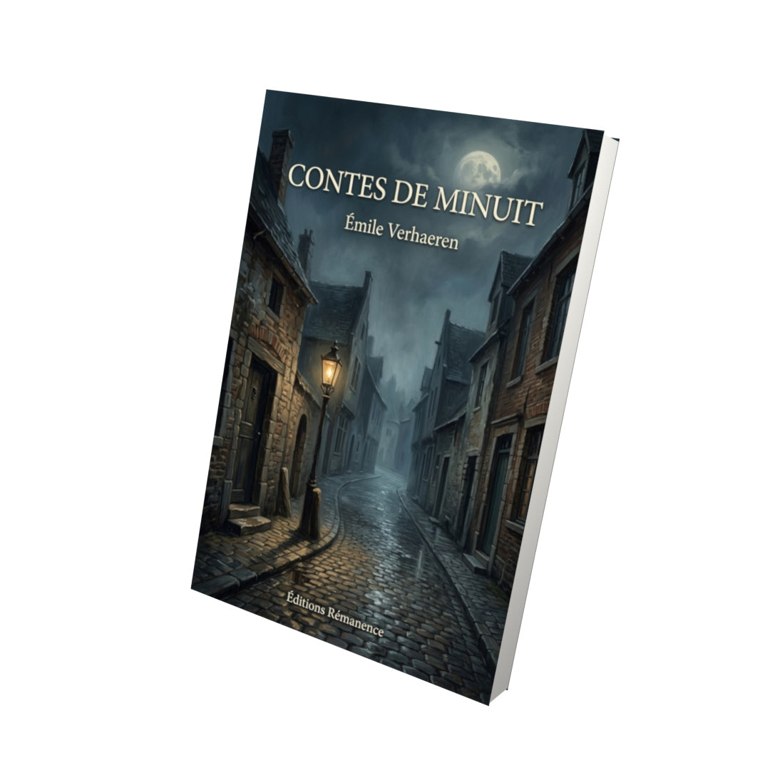 Livre Contes de minuit par Émile Verhaeren - Vue 3D - Editions Remanence