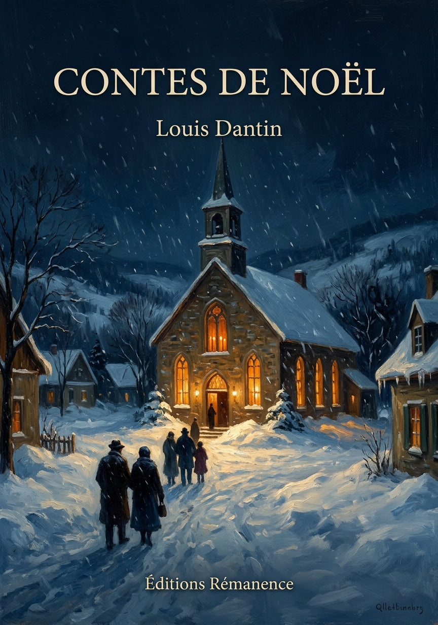 Livre Contes de Noël par Louis Dantin - Couverture - Editions Remanence