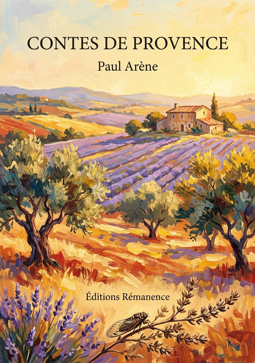 Livre Contes de Provence par Paul Arène - Couverture - Editions Remanence