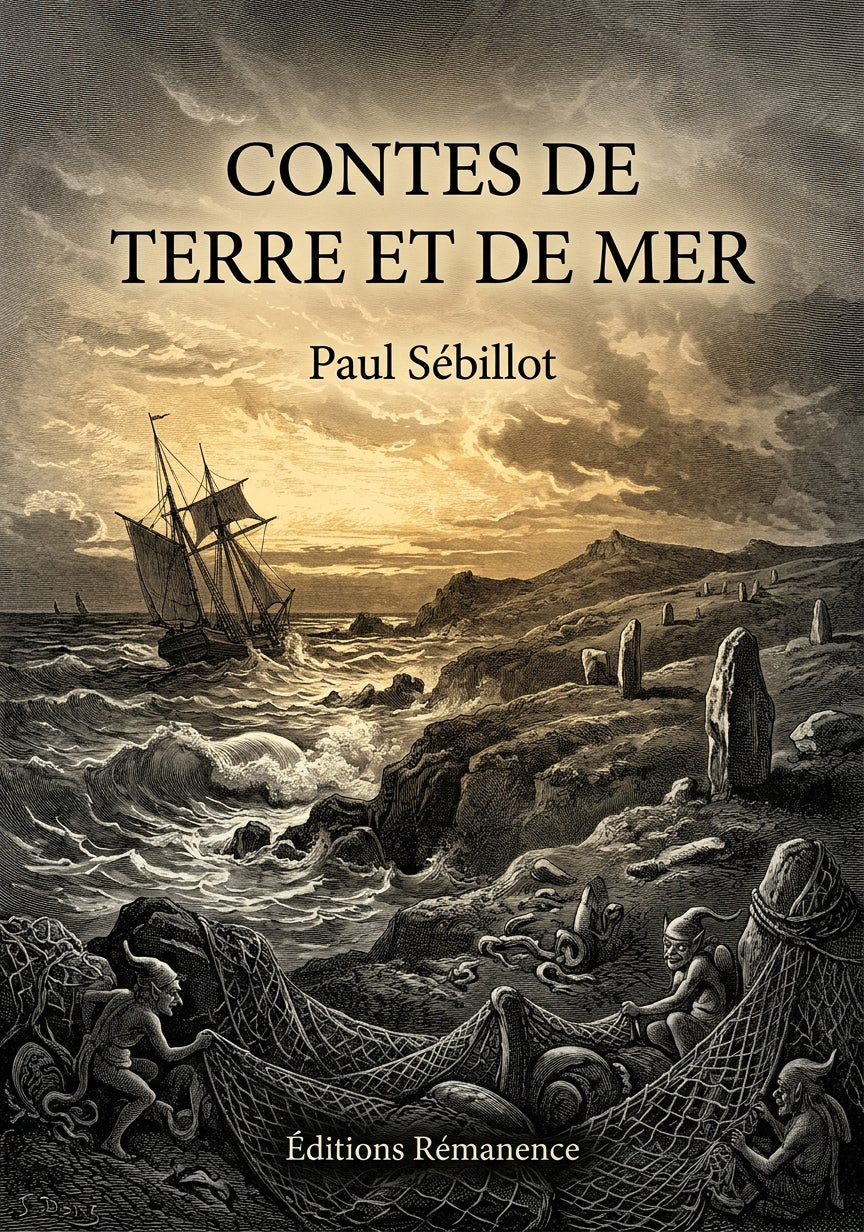Livre Contes de terre et de mer par Paul Sébillot - Couverture - Editions Remanence