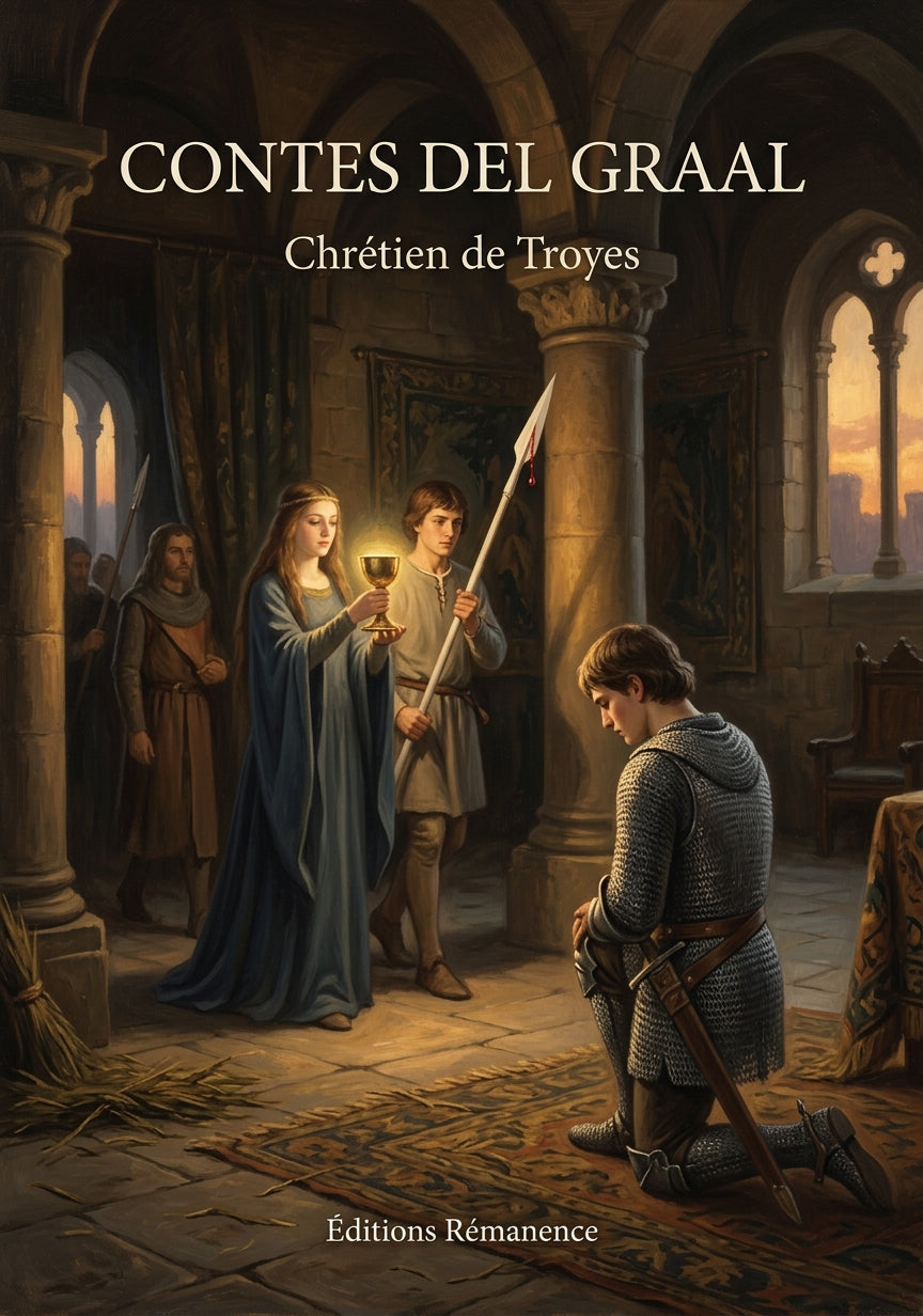 Livre Contes del Graal par Chrétien de Troyes - Couverture - Editions Remanence