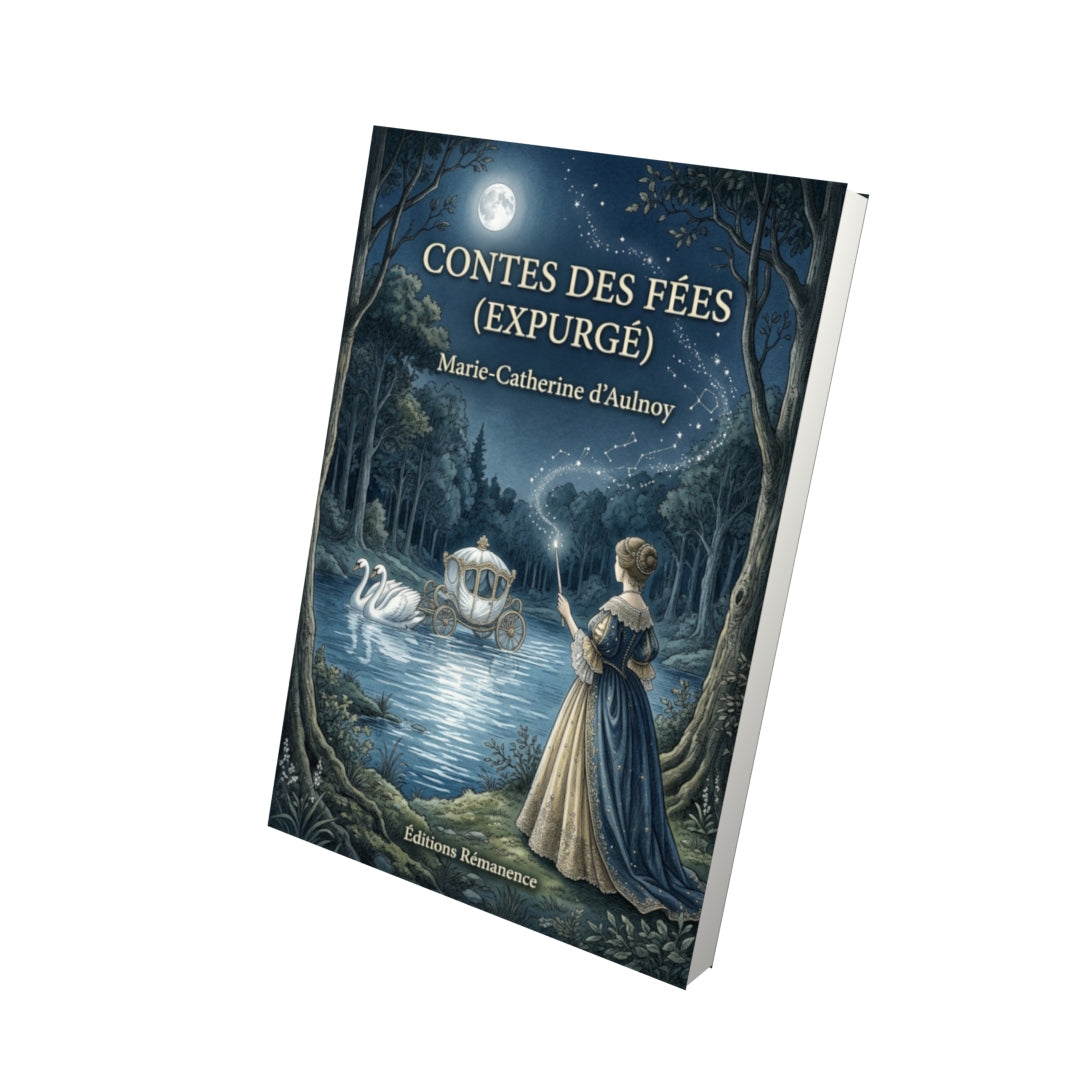 Livre Contes des fées (expurgé) par Marie-Catherine d’Aulnoy - Vue 3D - Editions Remanence