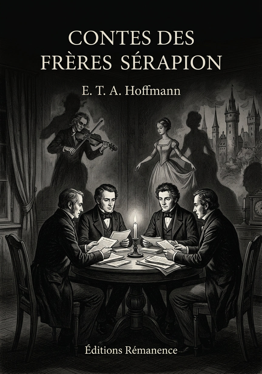 Livre Contes des frères Sérapion par E. T. A. Hoffmann - Couverture - Editions Remanence