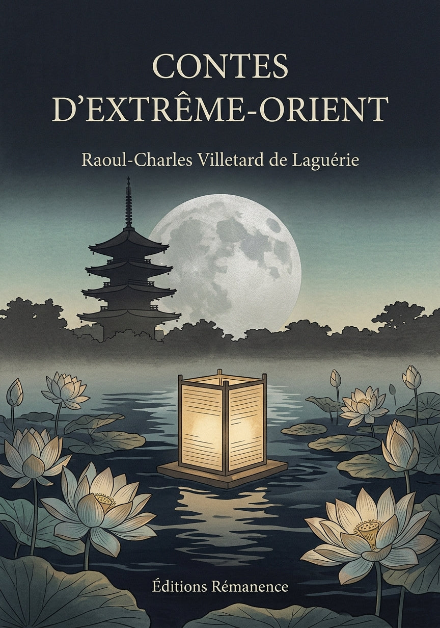 Livre Contes d’Extrême-Orient par Raoul-Charles Villetard de Laguérie - Couverture - Editions Remanence