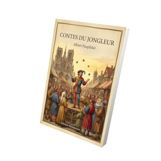 Livre Contes du jongleur par Albert Pauphilet - Vue 3D - Editions Remanence