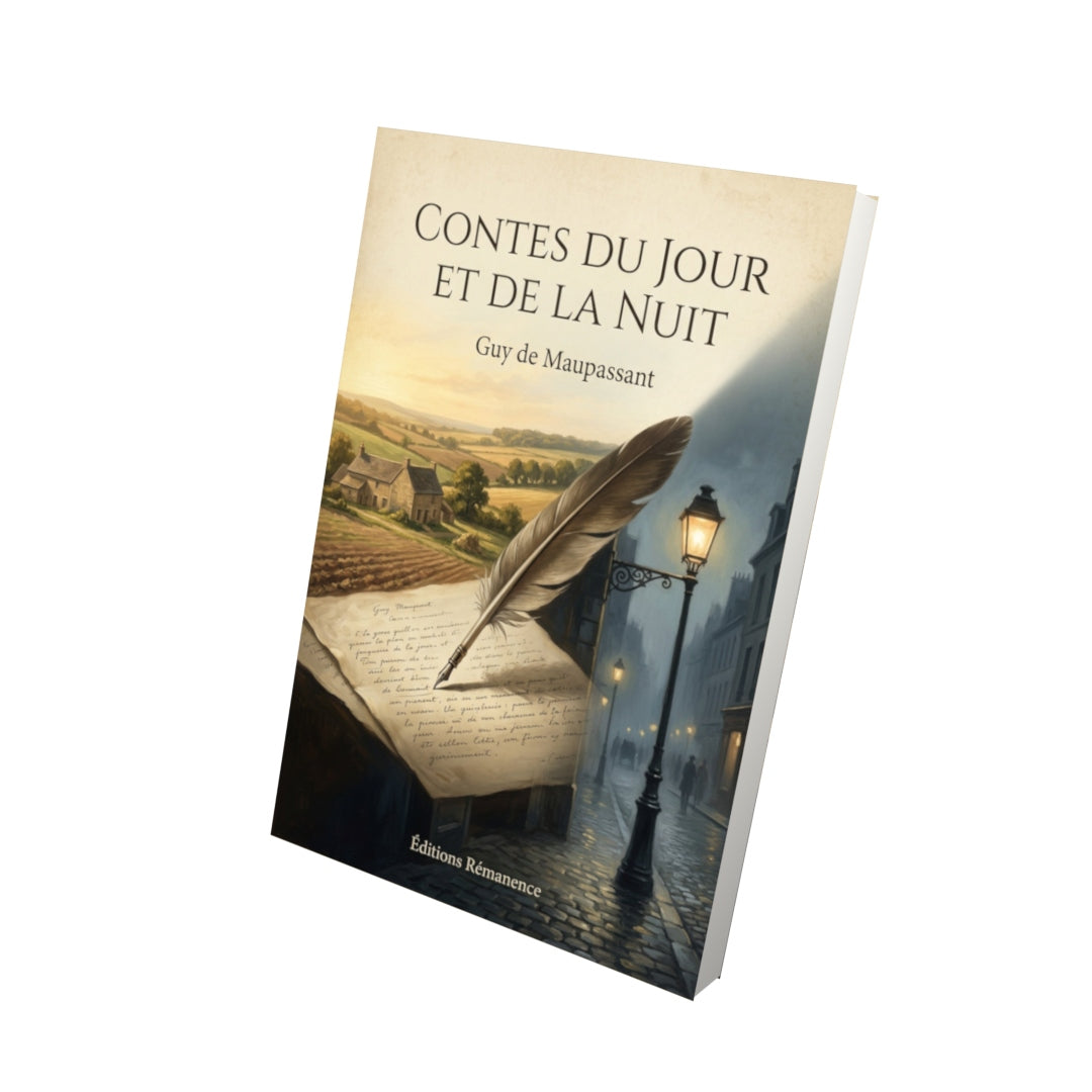 Livre Contes du jour et de la nuit - Guy de Maupassant - Vue 3D - Editions Remanence