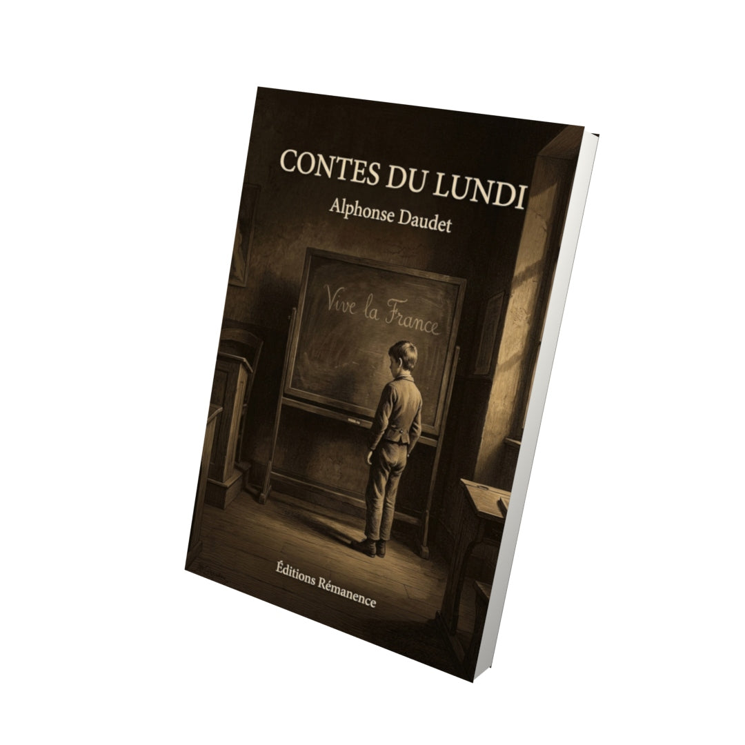 Livre Contes du lundi par Alphonse Daudet - Vue 3D - Editions Remanence