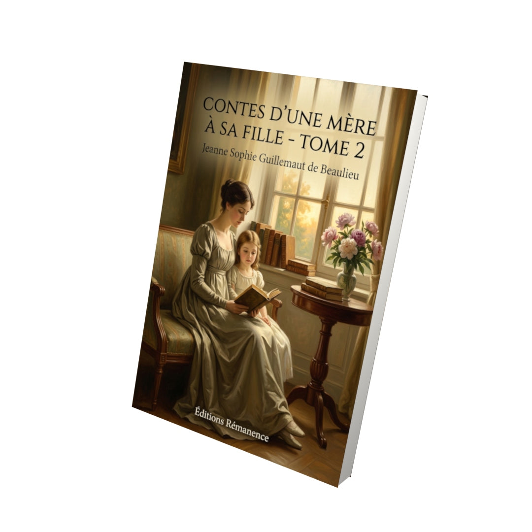 Livre Contes d’une mère à sa fille - Tome 2 par Jeanne Sophie Guillemaut de Beaulieu - Vue 3D - Editions Remanence