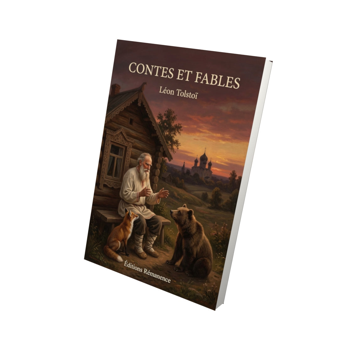 Livre Contes et fables par Léon Tolstoï - Vue 3D - Editions Remanence