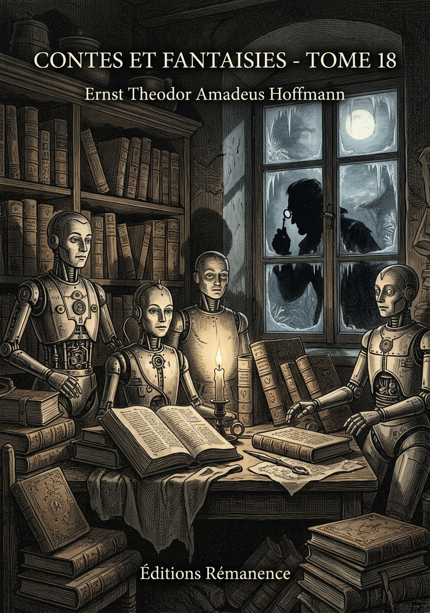 Livre Contes et Fantaisies - Tome 18 par Ernst Theodor Amadeus Hoffmann - Couverture - Editions Remanence
