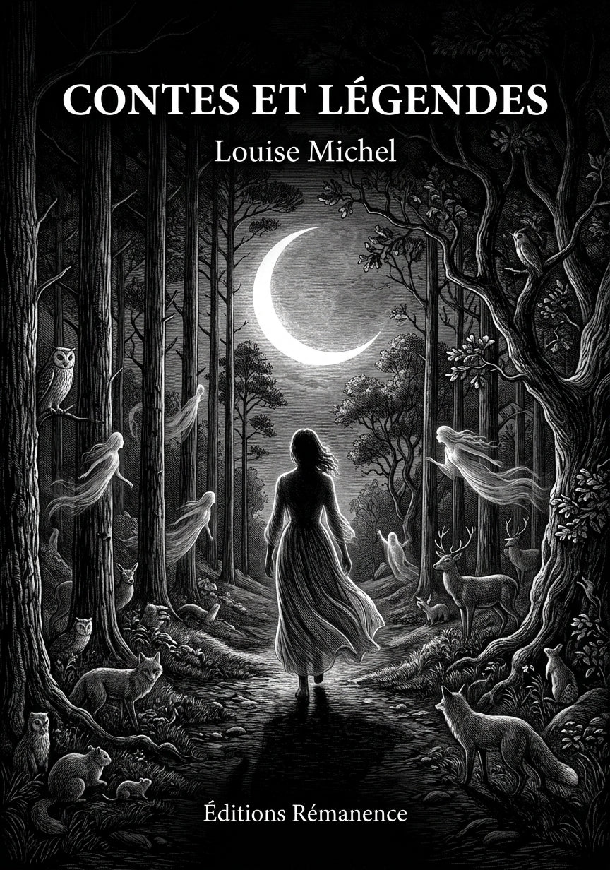 Livre Contes et légendes par Louise Michel - Couverture - Editions Remanence