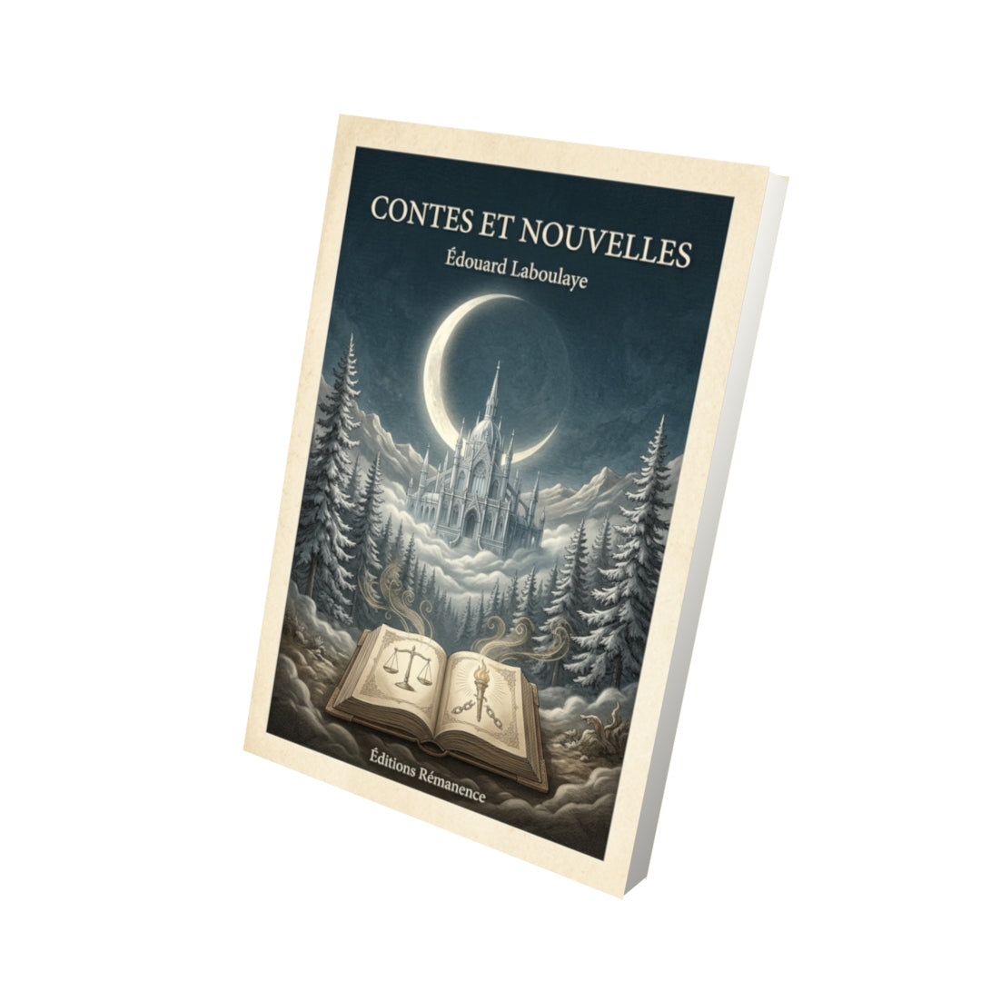 Livre Contes et nouvelles - Édouard Laboulaye - Vue 3D - Editions Remanence
