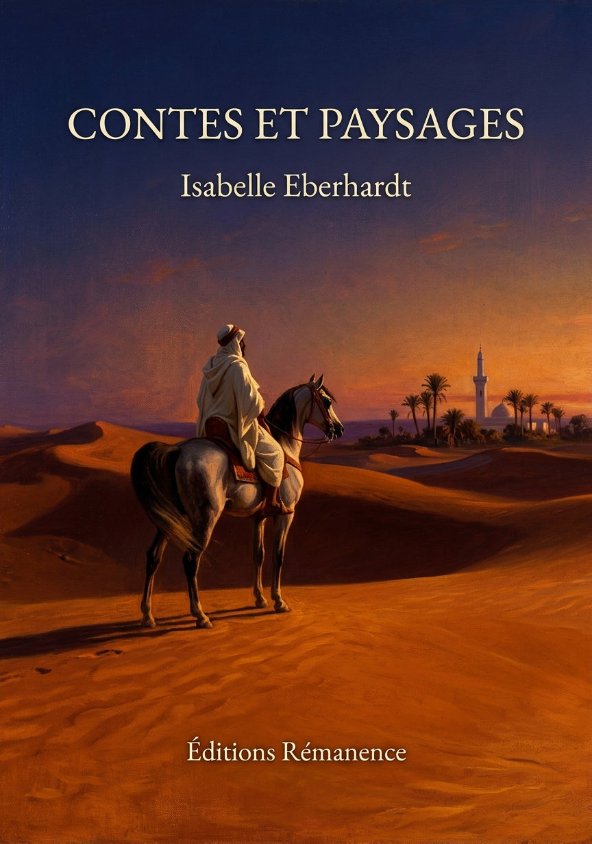 Livre Contes et paysages par Isabelle Eberhardt - Couverture - Editions Remanence
