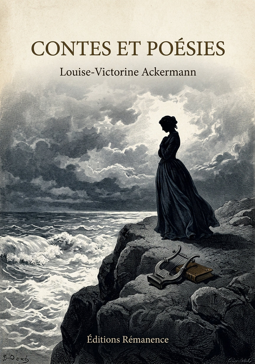 Livre Contes et Poésies par Louise-Victorine Ackermann - Couverture - Editions Remanence