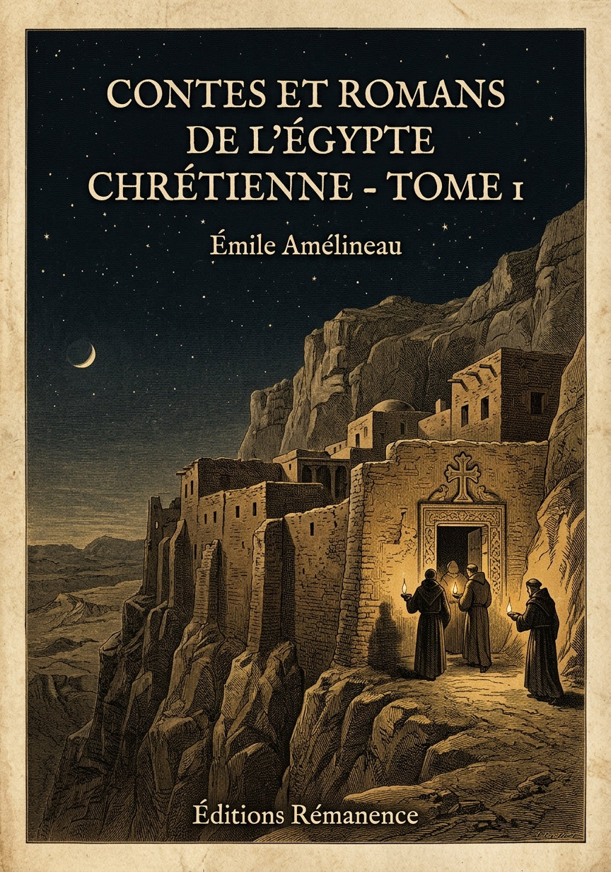 Livre Contes et romans de l’Égypte chrétienne - Tome 2 par Émile Amélineau - Couverture - Editions Remanence