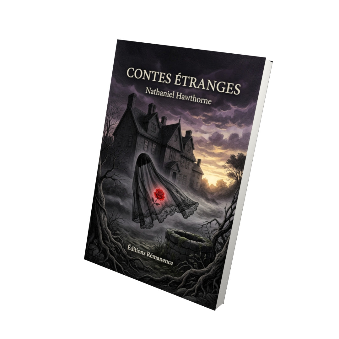 Livre Contes étranges par Nathaniel Hawthorne - Vue 3D - Editions Remanence