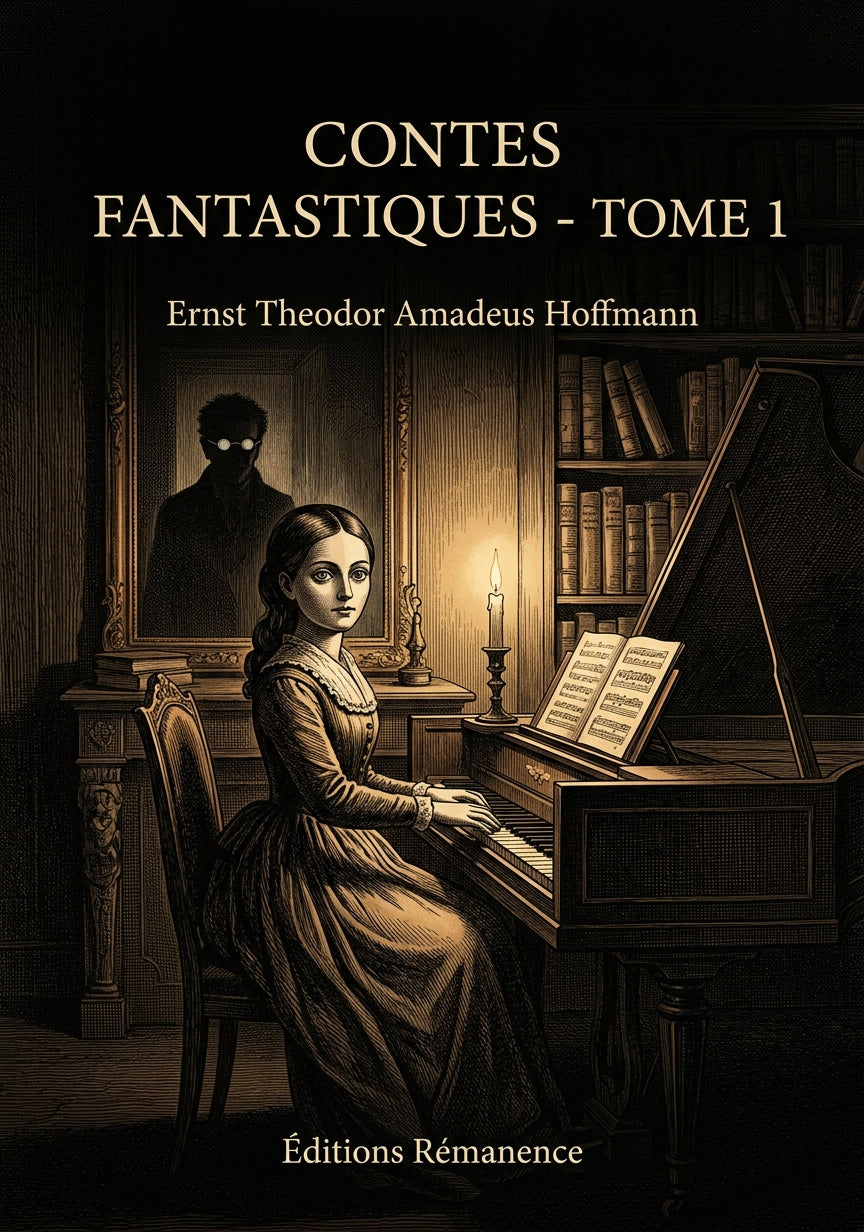 Livre Contes fantastiques - Tome 1 par Ernst Theodor Amadeus Hoffmann - Couverture - Editions Remanence