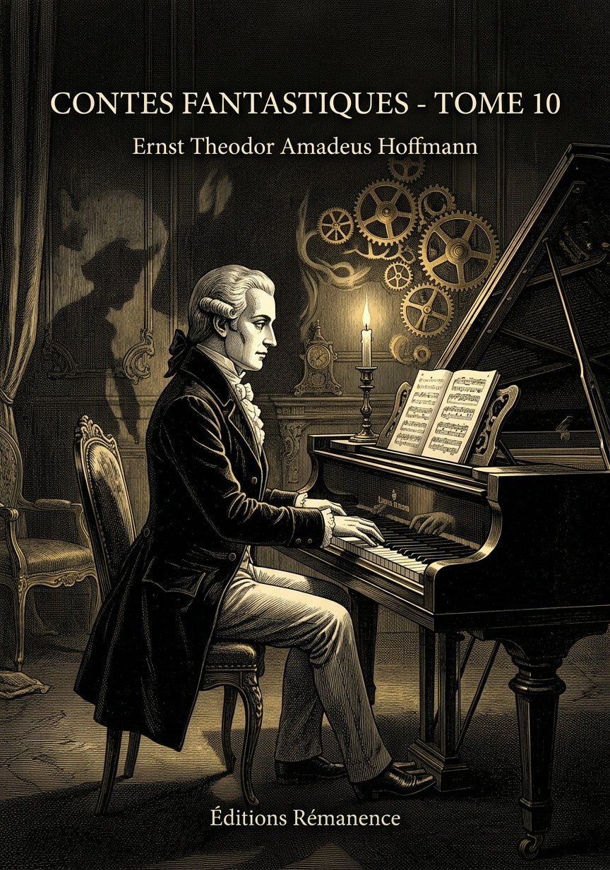 Livre Contes fantastiques - Tome 10 par Ernst Theodor Amadeus Hoffmann - Couverture - Editions Remanence