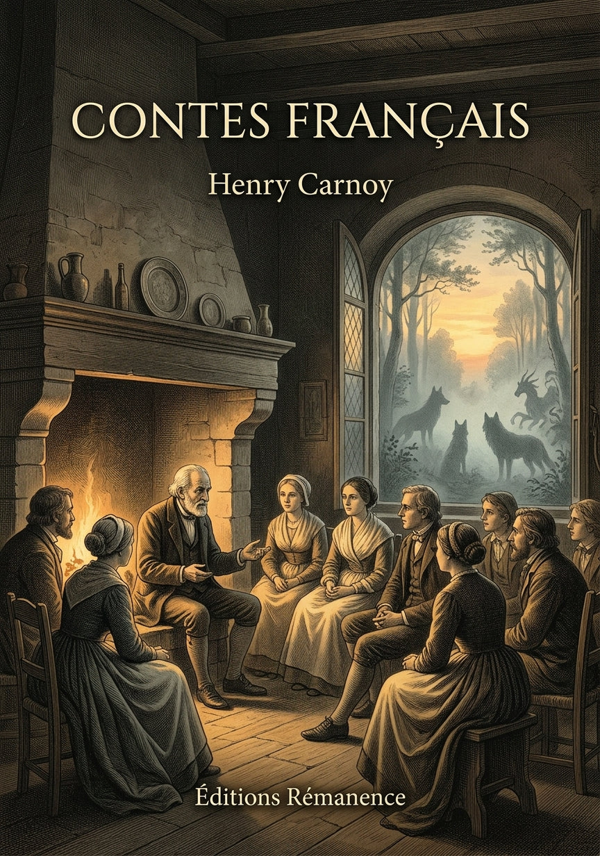 Livre Contes français par Henry Carnoy - Couverture - Editions Remanence