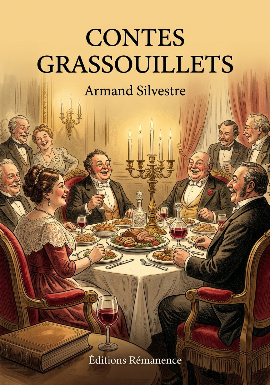 Livre Contes grassouillets par Armand Silvestre - Couverture - Editions Remanence