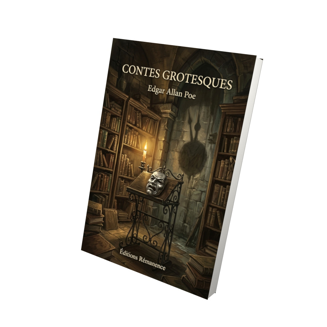 Livre Contes grotesques par Edgar Allan Poe - Vue 3D - Editions Remanence