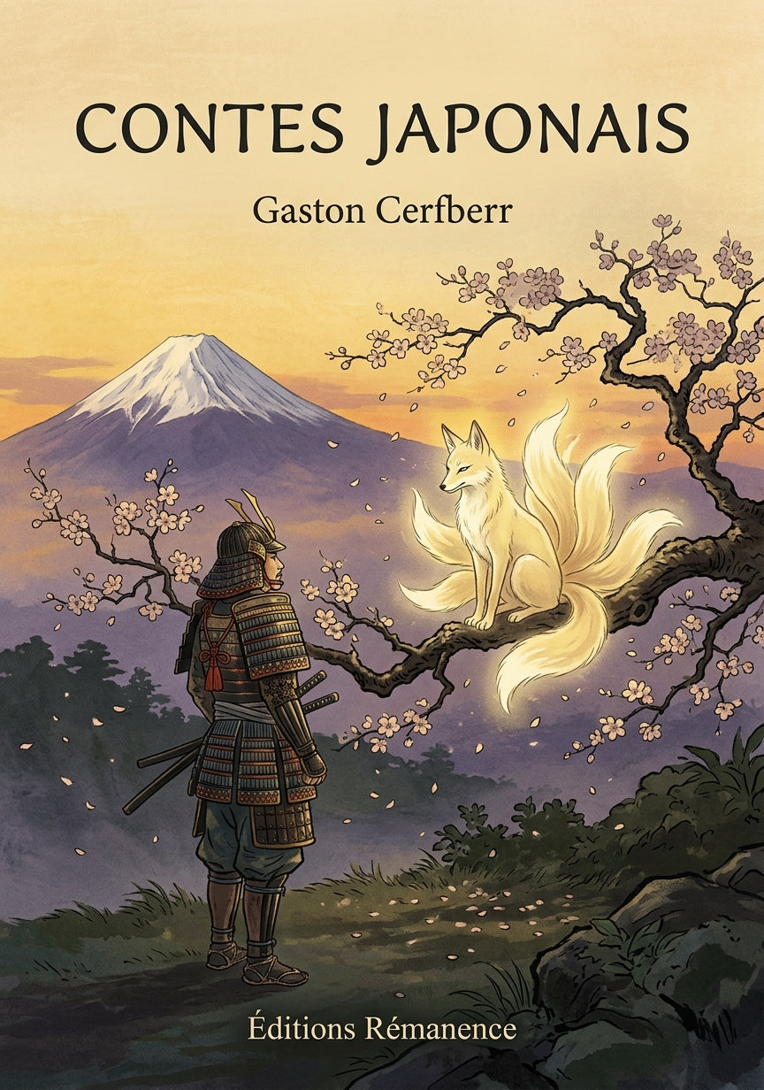 Livre Contes japonais par Gaston Cerfberr - Couverture - Editions Remanence