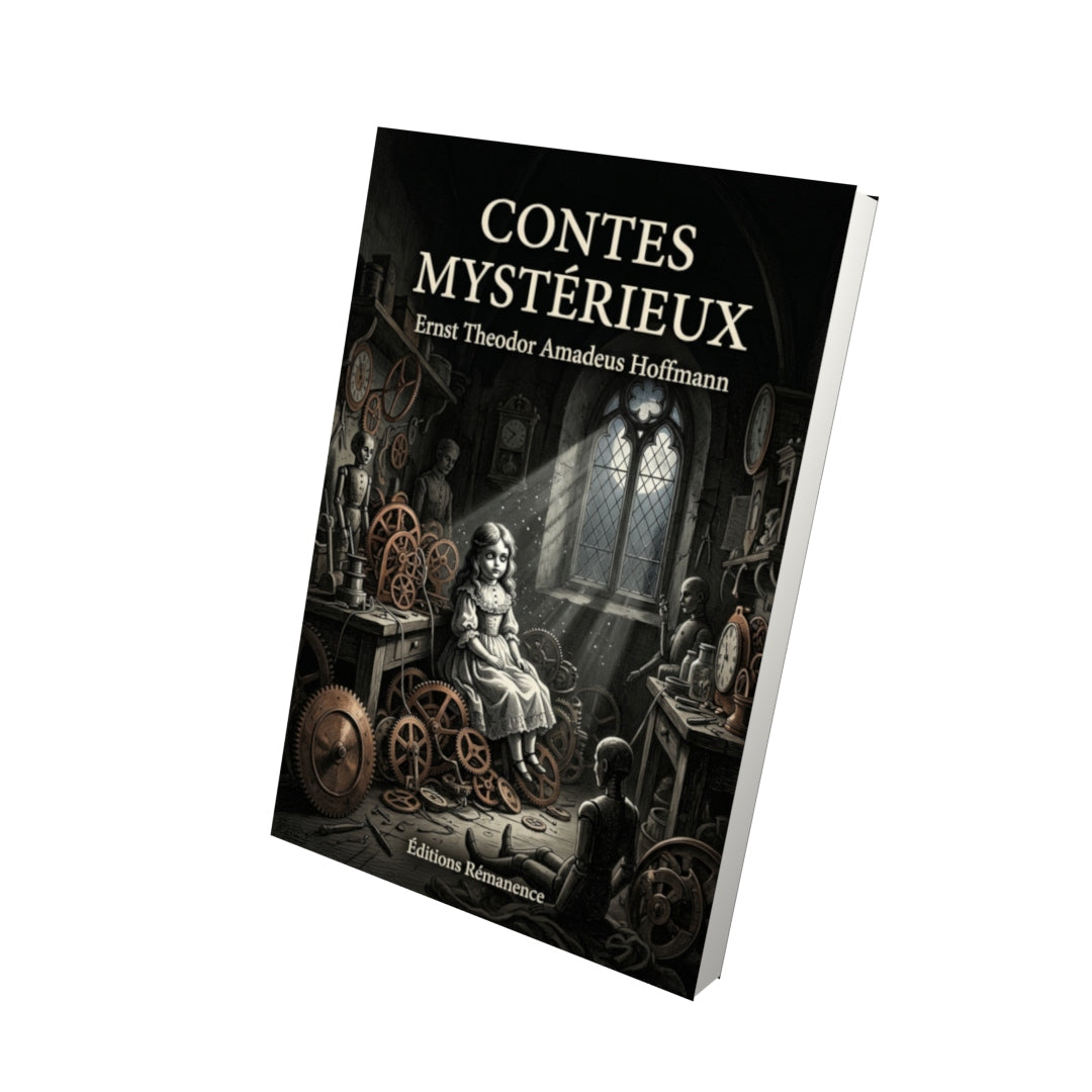 Livre Contes mystérieux par Ernst Theodor Amadeus Hoffmann - Vue 3D - Editions Remanence