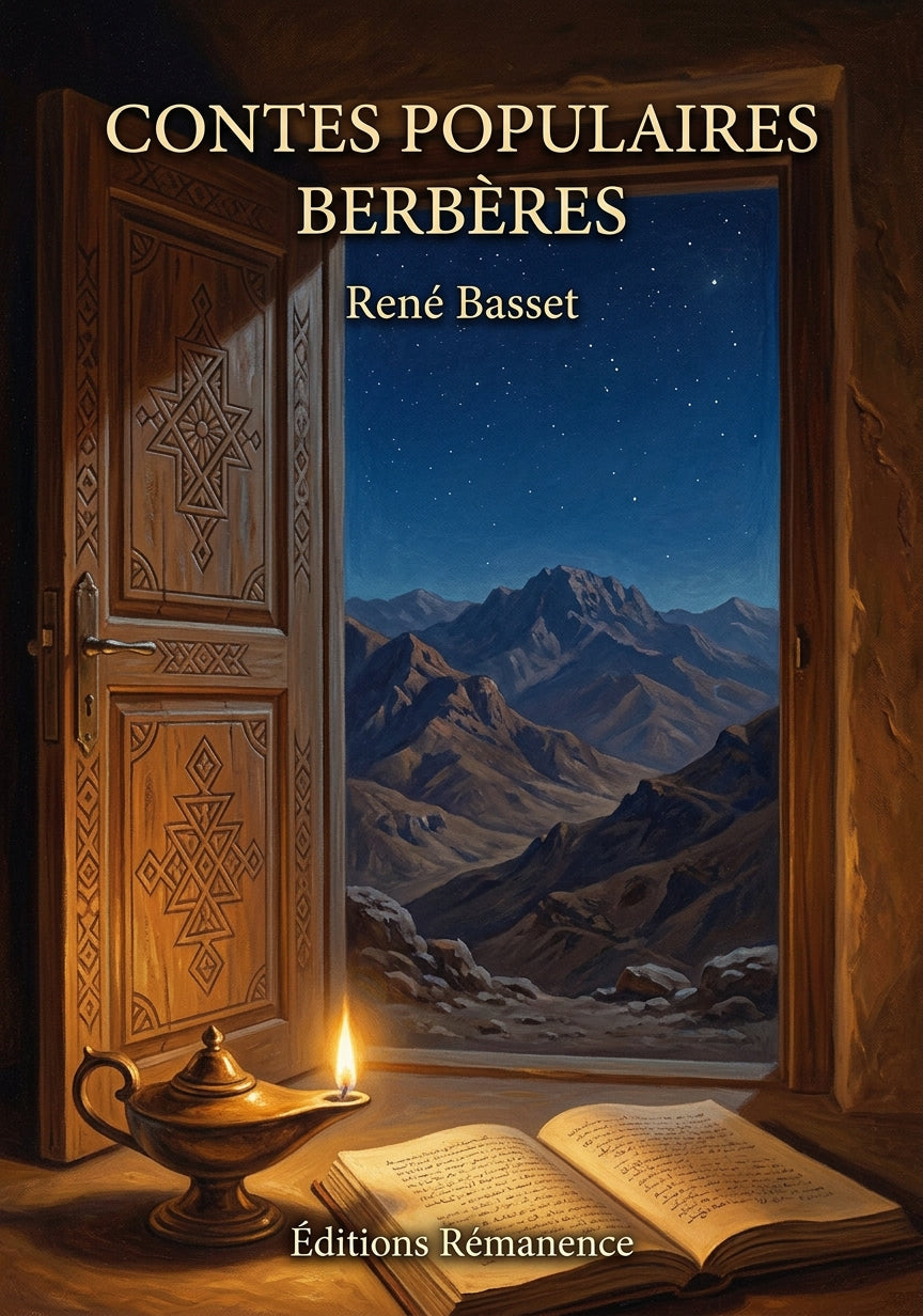Livre Contes populaires berbères par René Basset - Couverture - Editions Remanence