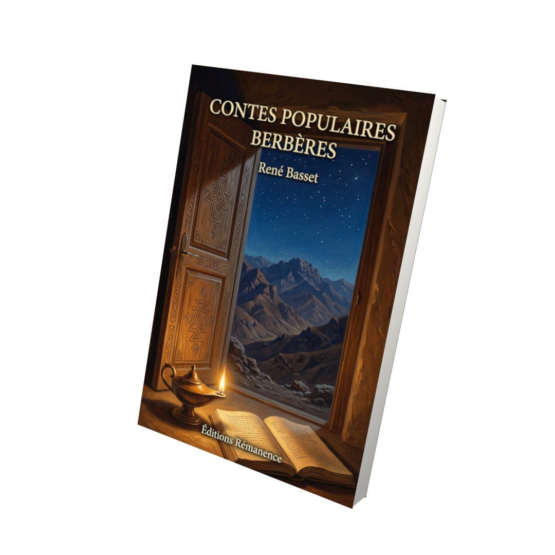 Livre Contes populaires berbères par René Basset - Vue 3D - Editions Remanence