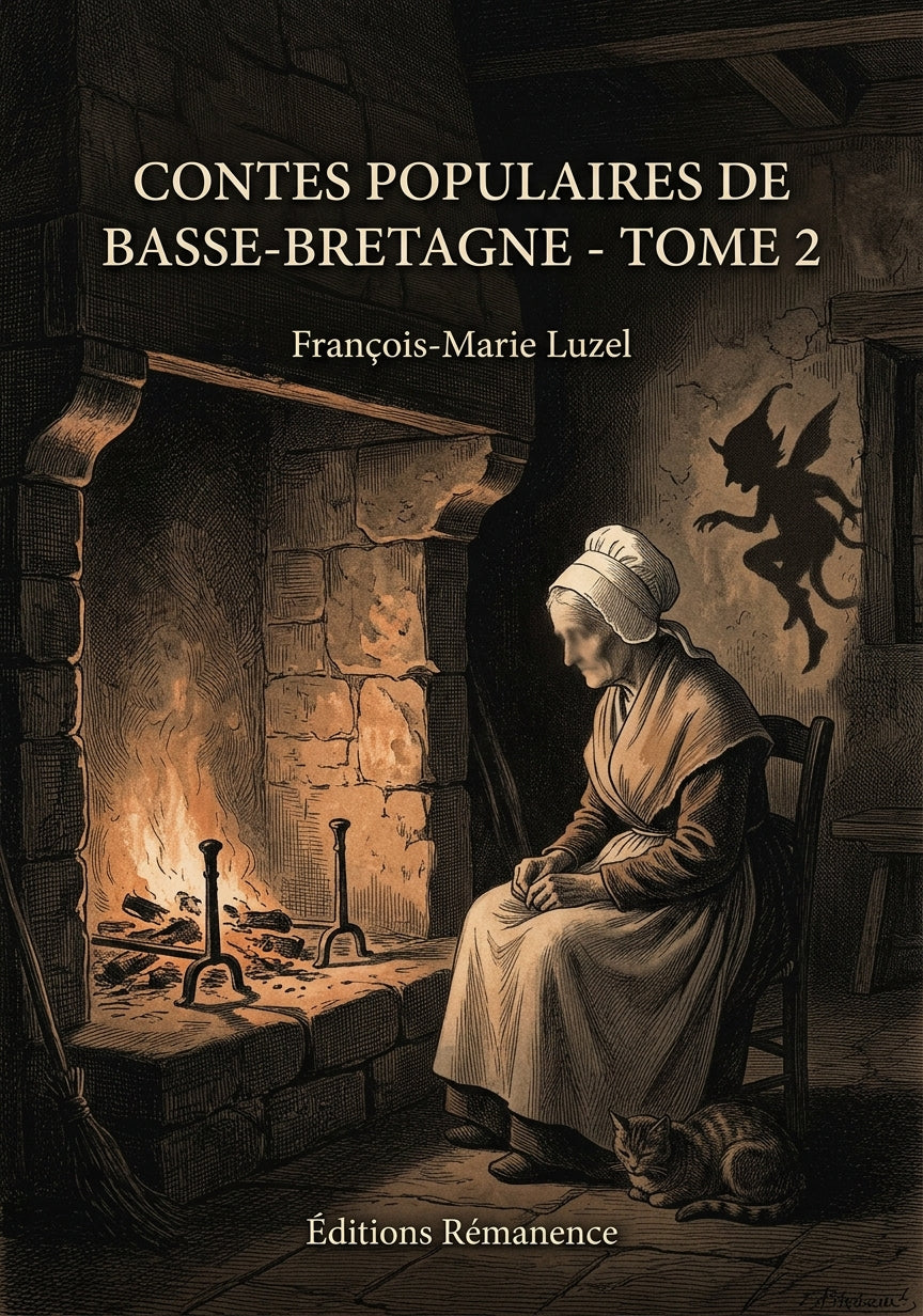 Livre Contes populaires de Basse-Bretagne - Tome 2 par François-Marie Luzel - Couverture - Editions Remanence