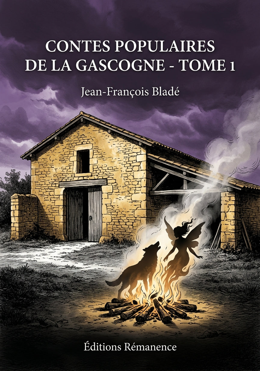 Livre Contes populaires de la Gascogne - Tome 1 par Jean-François Bladé - Couverture - Editions Remanence
