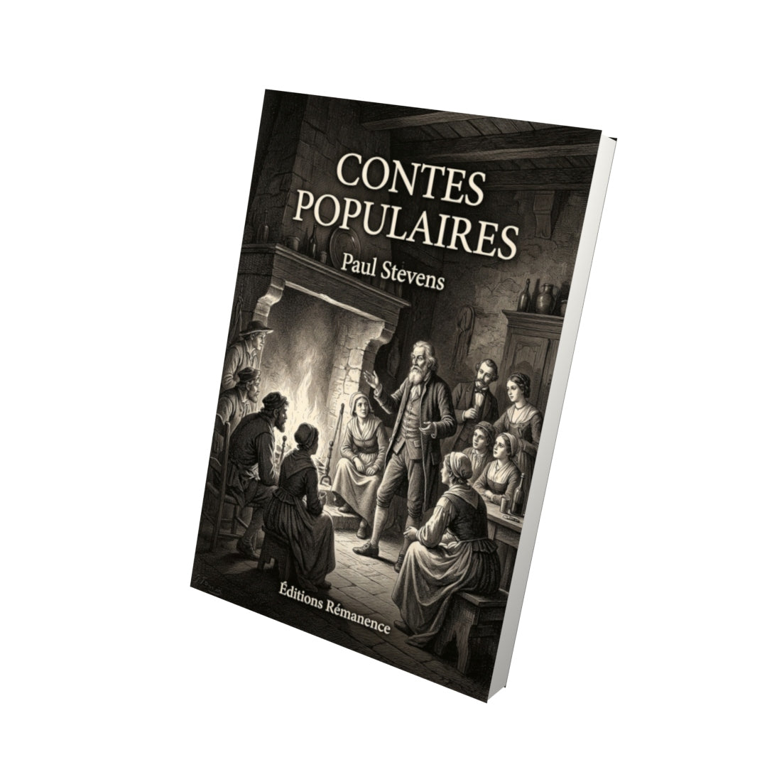 Livre Contes populaires par Paul Stevens - Vue 3D - Editions Remanence