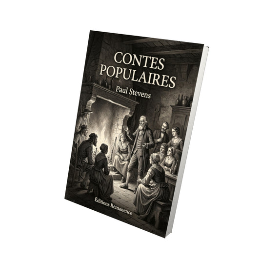 Livre Contes populaires par Paul Stevens - Vue 3D - Editions Remanence